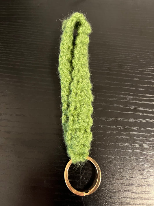 Large crocheted wristlet