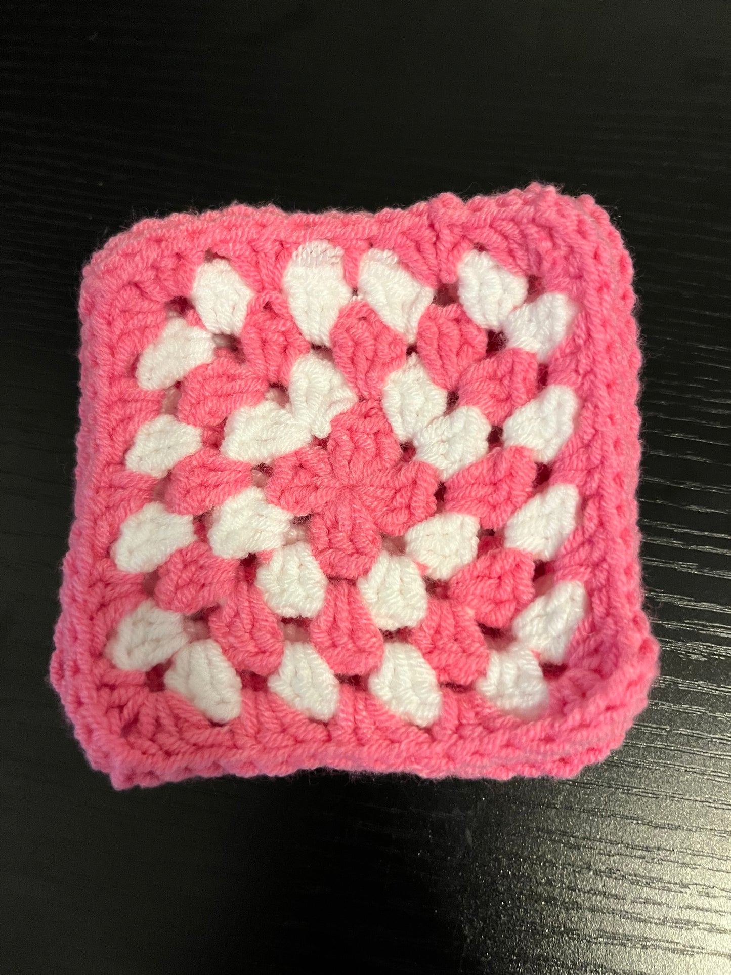 Crocheted drink coaster